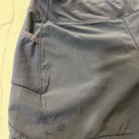 Athleta Blue Athletic Shorts Lightweight Relaxed Fit - Picture 4 of 5